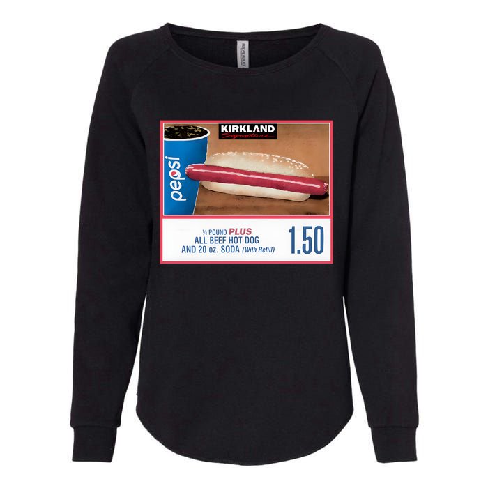 150 Costco Hot Dog Soda Combo With Womens California Wash Sweatshirt