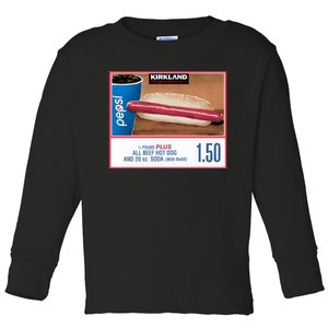 150 Costco Hot Dog Soda Combo With Toddler Long Sleeve Shirt