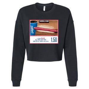 150 Costco Hot Dog Soda Combo With Cropped Pullover Crew