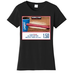 150 Costco Hot Dog Soda Combo With Women's T-Shirt