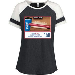 150 Costco Hot Dog Soda Combo With Enza Ladies Jersey Colorblock Tee