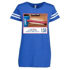 150 Costco Hot Dog Soda Combo With Enza Ladies Jersey Football T-Shirt