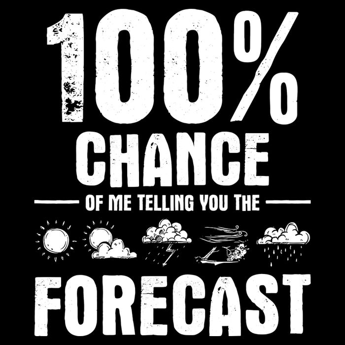 100% Chance Of Me Telling You The Forecast Meteorologist Impact Tech Backpack