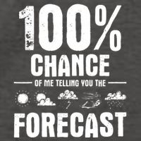 100% Chance Of Me Telling You The Forecast Meteorologist Vector Backpack