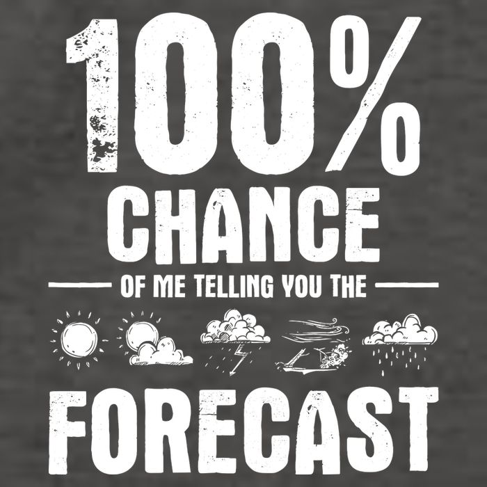 100% Chance Of Me Telling You The Forecast Meteorologist Vector Backpack