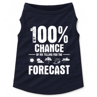 100% Chance Of Me Telling You The Forecast Meteorologist Doggie Tank