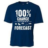 100% Chance Of Me Telling You The Forecast Meteorologist Cooling Performance Crew T-Shirt