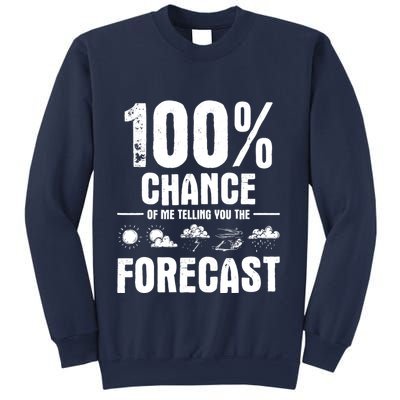 100% Chance Of Me Telling You The Forecast Meteorologist Sweatshirt