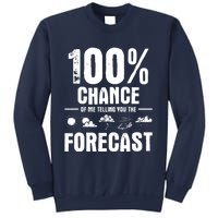 100% Chance Of Me Telling You The Forecast Meteorologist Sweatshirt