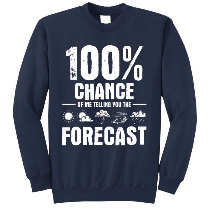 100% Chance Of Me Telling You The Forecast Meteorologist Sweatshirt