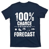 100% Chance Of Me Telling You The Forecast Meteorologist T-Shirt