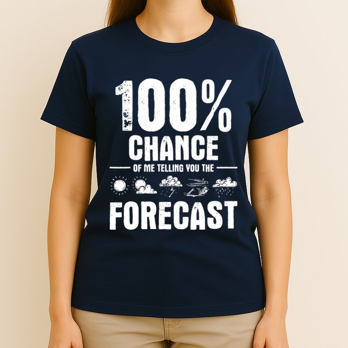 100% Chance Of Me Telling You The Forecast Meteorologist T-Shirt