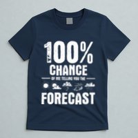 100% Chance Of Me Telling You The Forecast Meteorologist T-Shirt