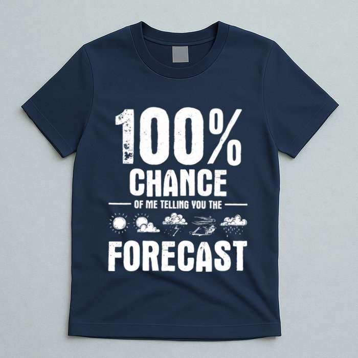 100% Chance Of Me Telling You The Forecast Meteorologist T-Shirt