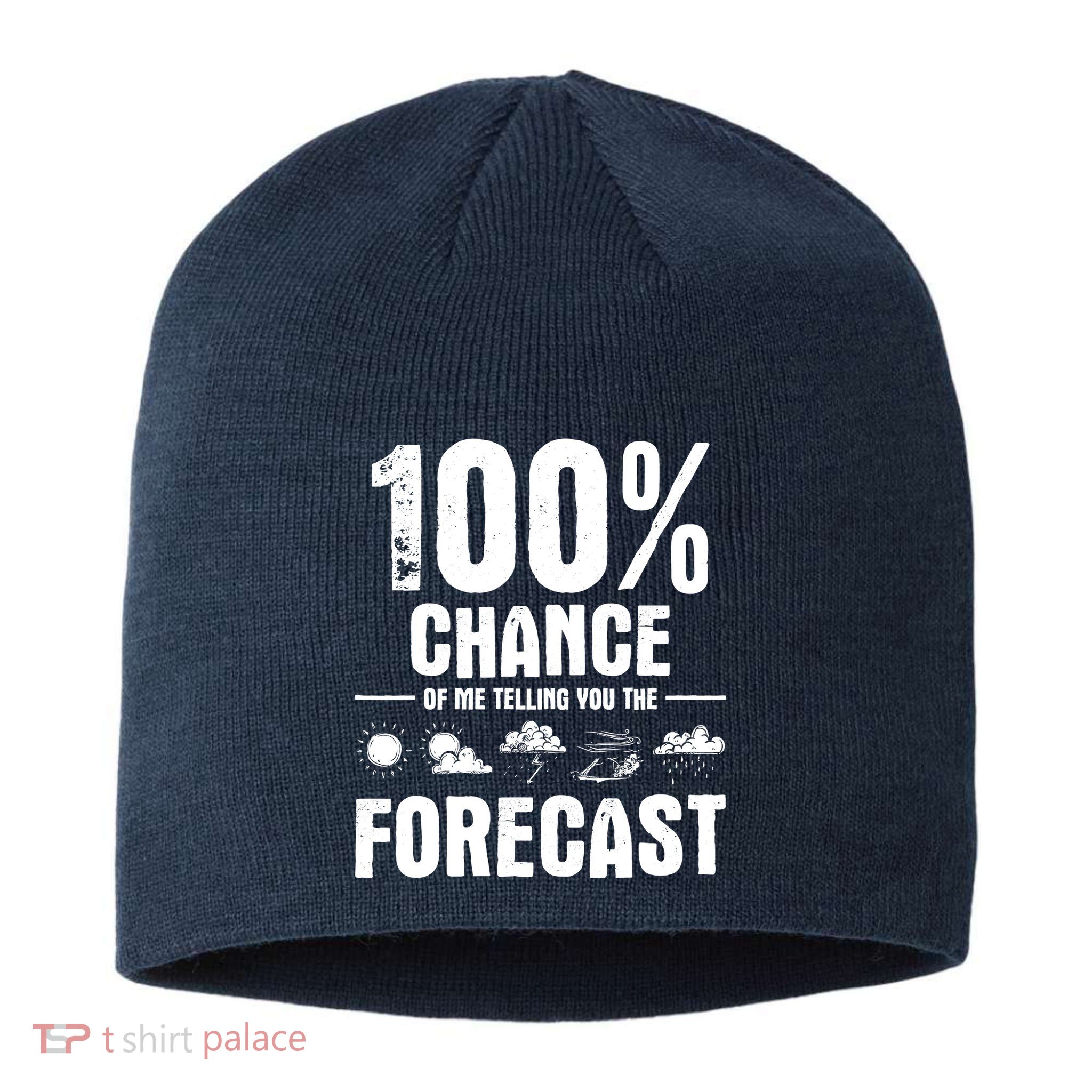 100% Chance Of Me Telling You The Forecast Meteorologist Sustainable Beanie
