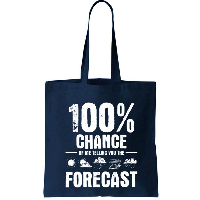 100% Chance Of Me Telling You The Forecast Meteorologist Bag