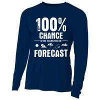 100% Chance Of Me Telling You The Forecast Meteorologist Cooling Performance Long Sleeve Crew