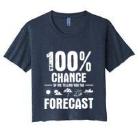 100% Chance Of Me Telling You The Forecast Meteorologist Crop Top