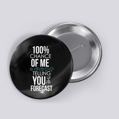 100% Chance Of Me Telling You The Forecast Weather Button