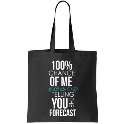 100% Chance Of Me Telling You The Forecast Weather Bag