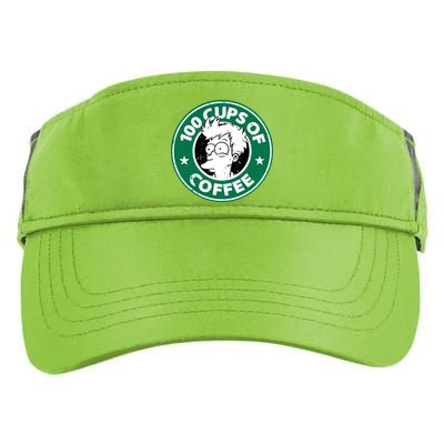 100 Cups Of Coffee Adult Drive Performance Visor