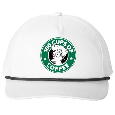 100 Cups Of Coffee Snapback Five-Panel Rope Hat