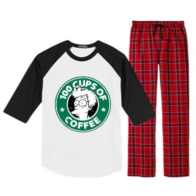 100 Cups Of Coffee Raglan Sleeve Pajama Set