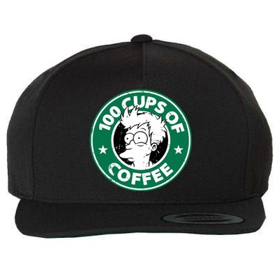 100 Cups Of Coffee Wool Snapback Cap