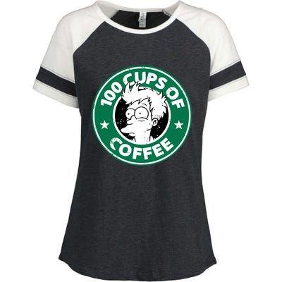 100 Cups Of Coffee Enza Ladies Jersey Colorblock Tee