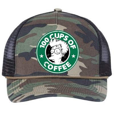 100 Cups Of Coffee Retro Rope Trucker Hat Cap