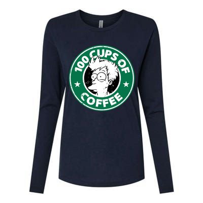 100 Cups Of Coffee Womens Cotton Relaxed Long Sleeve T-Shirt