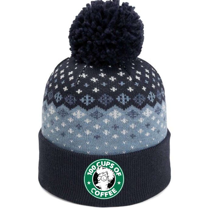 100 Cups Of Coffee The Baniff Cuffed Pom Beanie