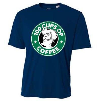 100 Cups Of Coffee Cooling Performance Crew T-Shirt