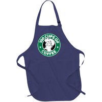 100 Cups Of Coffee Full-Length Apron With Pockets