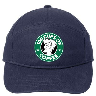 100 Cups Of Coffee 7-Panel Snapback Hat