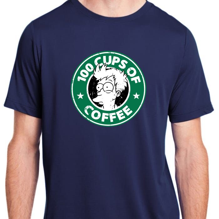 100 Cups Of Coffee Adult ChromaSoft Performance T-Shirt