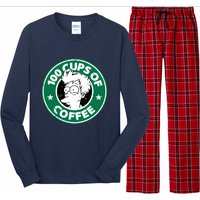 100 Cups Of Coffee Long Sleeve Pajama Set