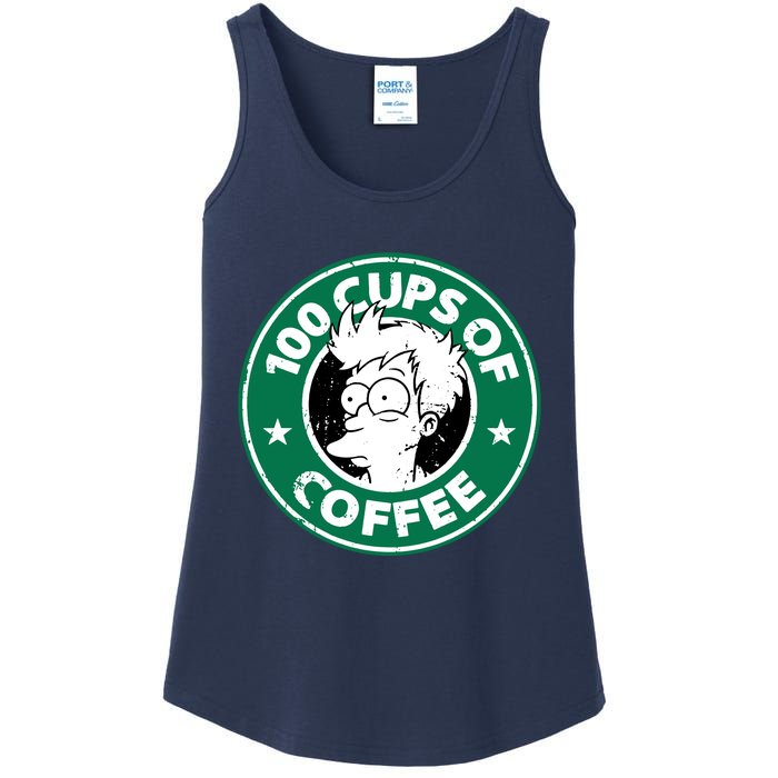 100 Cups Of Coffee Ladies Essential Tank