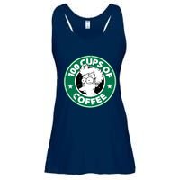 100 Cups Of Coffee Ladies Essential Flowy Tank