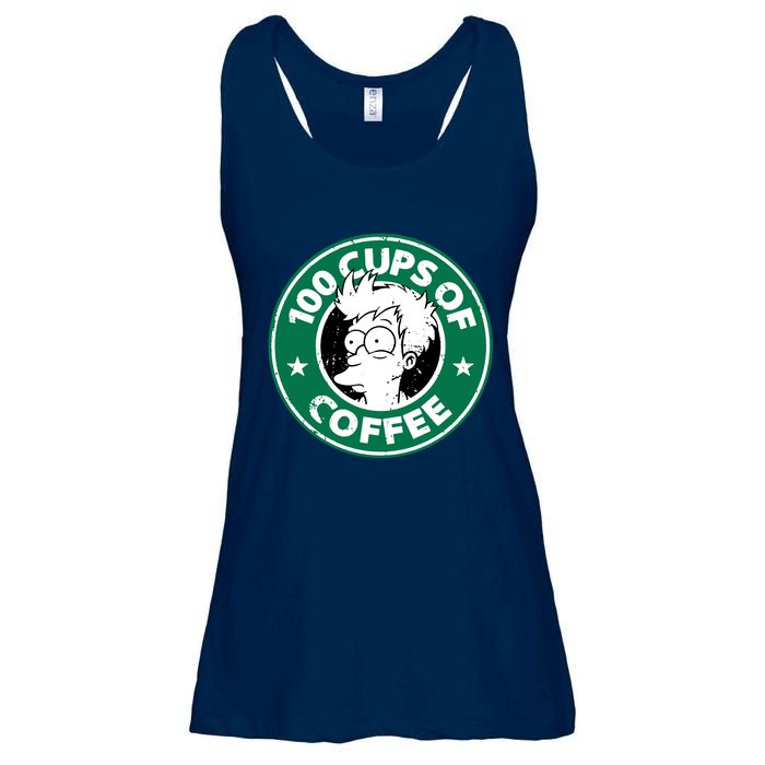 100 Cups Of Coffee Ladies Essential Flowy Tank