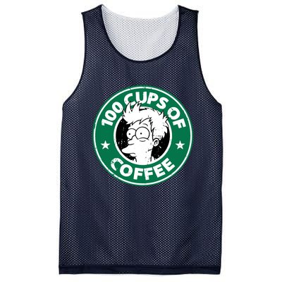 100 Cups Of Coffee Mesh Reversible Basketball Jersey Tank