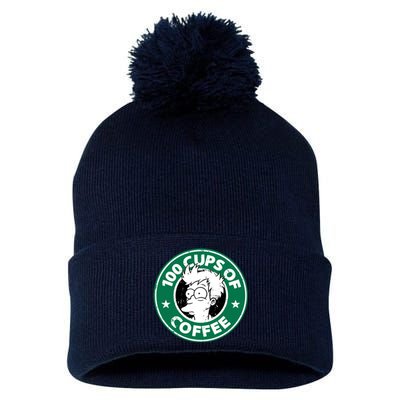 100 Cups Of Coffee Pom Pom 12in Knit Beanie