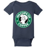 100 Cups Of Coffee Baby Bodysuit