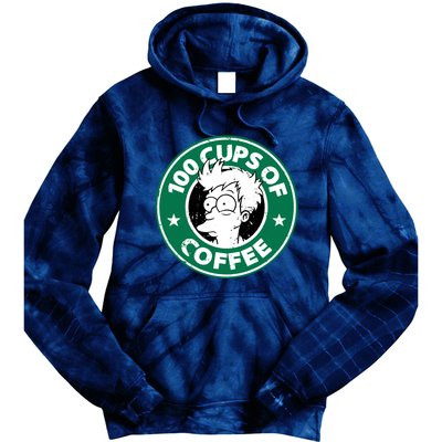 100 Cups Of Coffee Tie Dye Hoodie