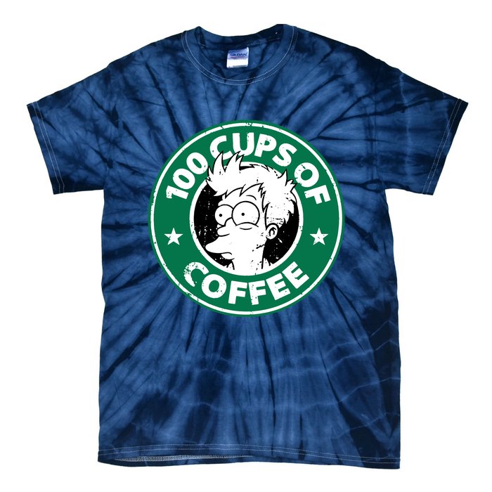 100 Cups Of Coffee Tie-Dye T-Shirt