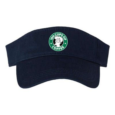 100 Cups Of Coffee Valucap Bio-Washed Visor