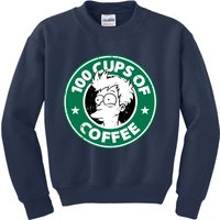 100 Cups Of Coffee Kids Sweatshirt