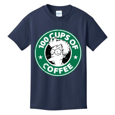 100 Cups Of Coffee Kids T-Shirt