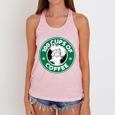 100 Cups Of Coffee Women's Knotted Racerback Tank