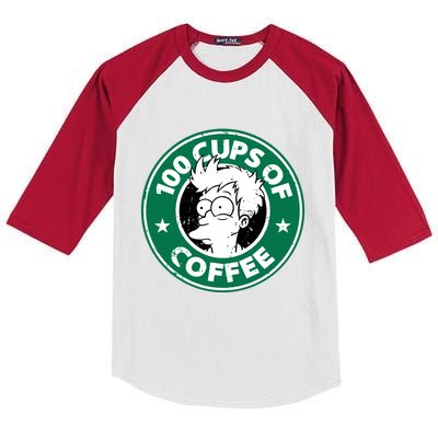 100 Cups Of Coffee Kids Colorblock Raglan Jersey